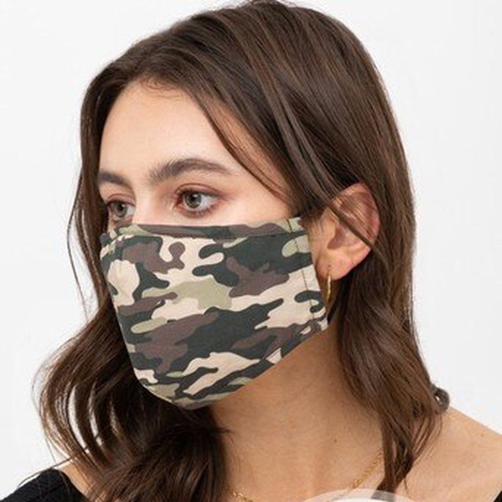 Camo Face Mask with Built In Filter and Nose Bar - Picture 8 of 16